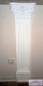 Preview: flacher Pilaster aus Gips mit korintischem kapitell