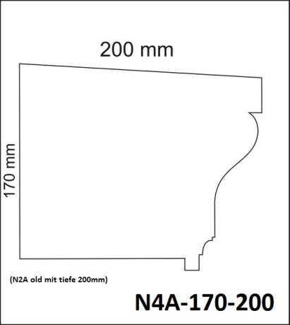 Styropor Sonderprofil Fassadenstuck Profil N4A