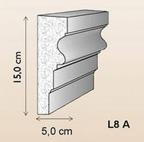 Styropor Fassaden Zierleiste L8A