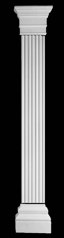 gipsstuck wandsäulen mit Abschlußprofil