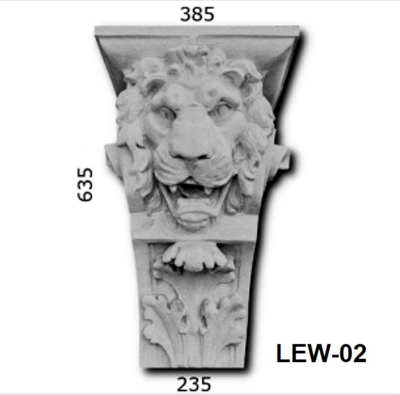 Balkonkonsole mit Löwenkopf
